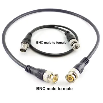 0,5 М, 1 М BNC мъж към Жена мъжки видео конектор кабел с Щепсел за Видеонаблюдение удължителен кабел Коаксиален линеен проводник на камери за Наблюдение p1