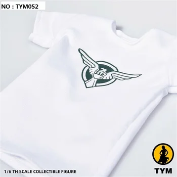1/6 US Defense Бюро Мъжка Бяла тениска Облекло Риза TYM052 за 12 
