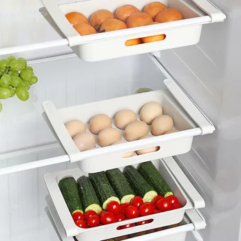 1 БР с 12 Нишки Хладилник Кутия За Съхранение на Яйца, Плодове Зеленчуци Растягивающийся Калъф Притежателя Кухненски Контейнер За Съхранение на храна