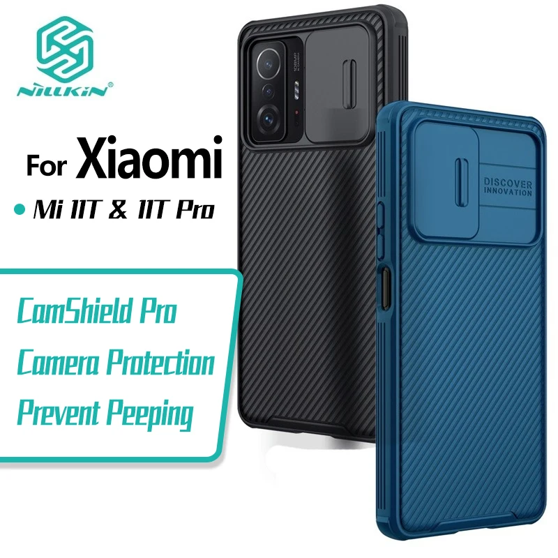 За Xiaomi Mi 11T Pro Nillkin CamShield Pro Калъф PC + TPU Луксозна Противоударная Делото Със Защитата на личния живот на Слайда Камери
