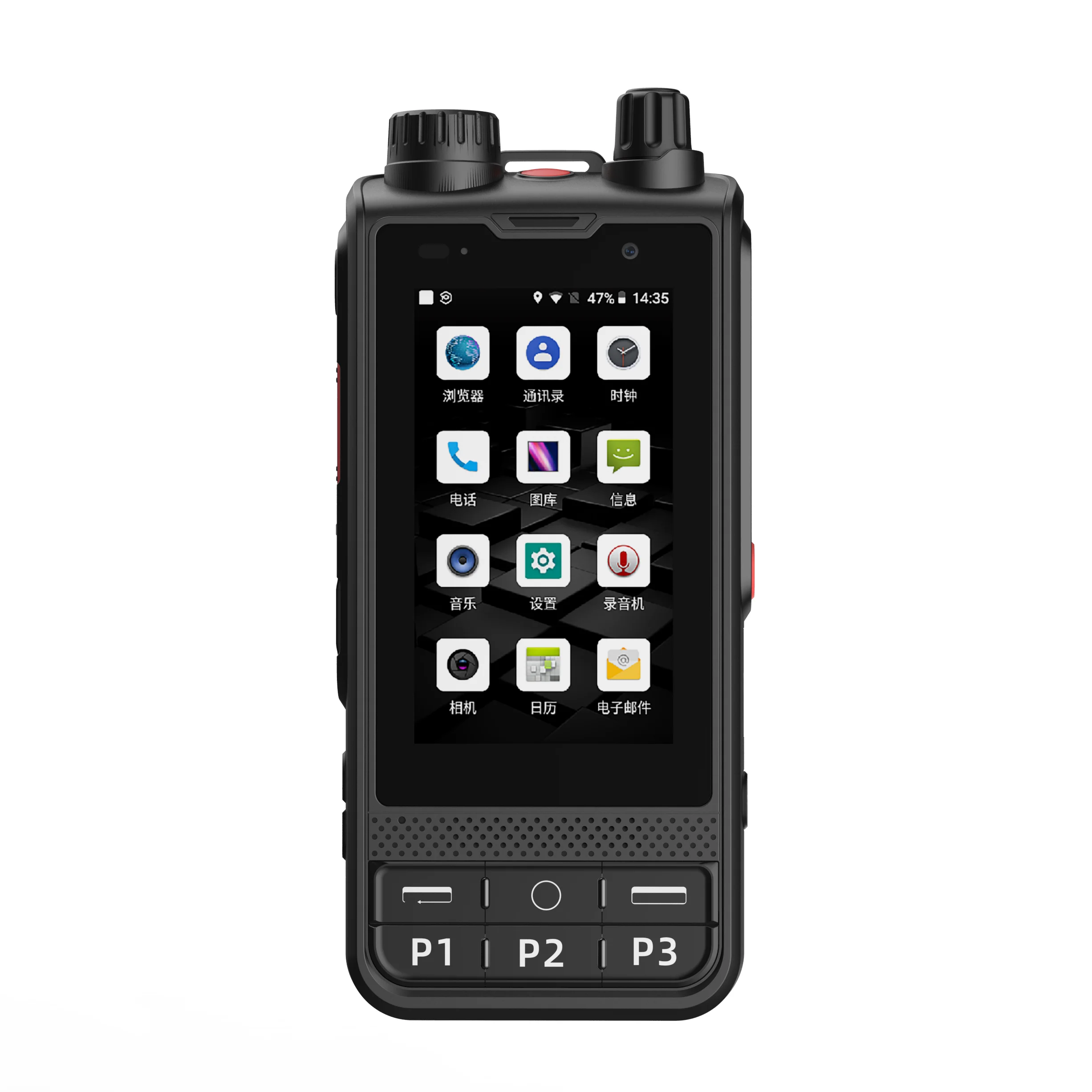 ANYSECU 4G LTE Мрежа Радио W6 Android 8,1 GPS 4200 mah Батерия Zello ПР Преносима Радиостанция Телефон