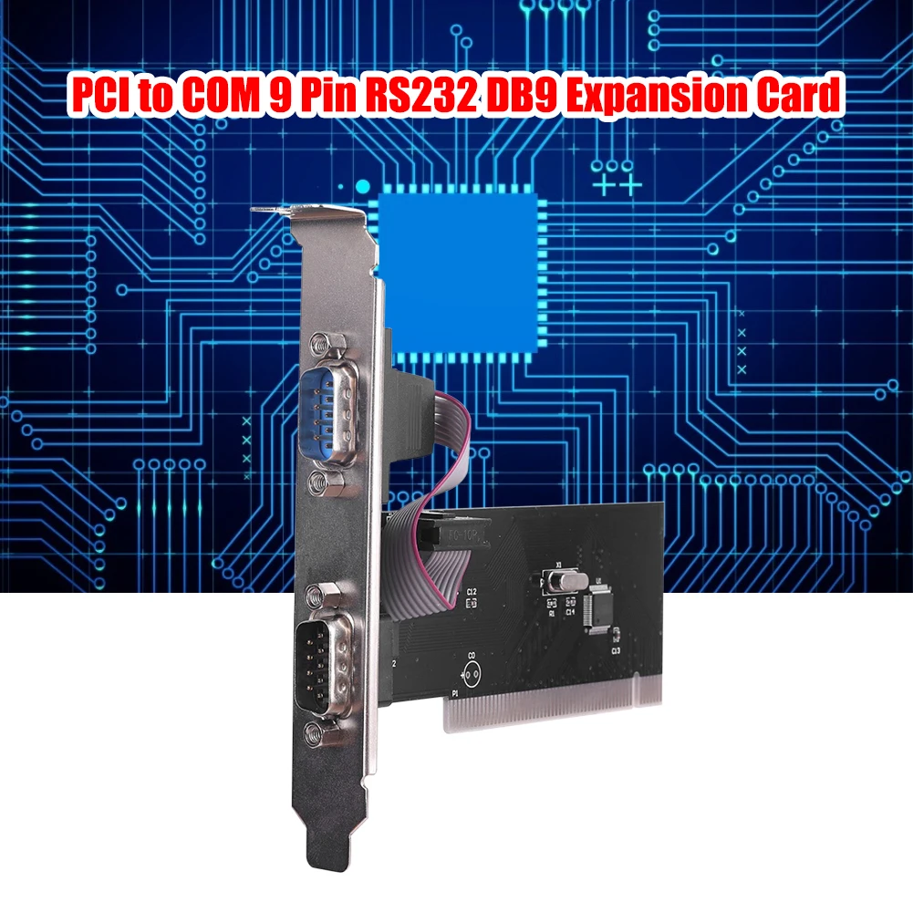 Конектори на Серийния Порт PCI Карта PCI to COM 9 Pin RS232 Интерфейс DB9 Тенис на Промишлен Компютър за Управление на Адаптер за Разширяване Карта 0