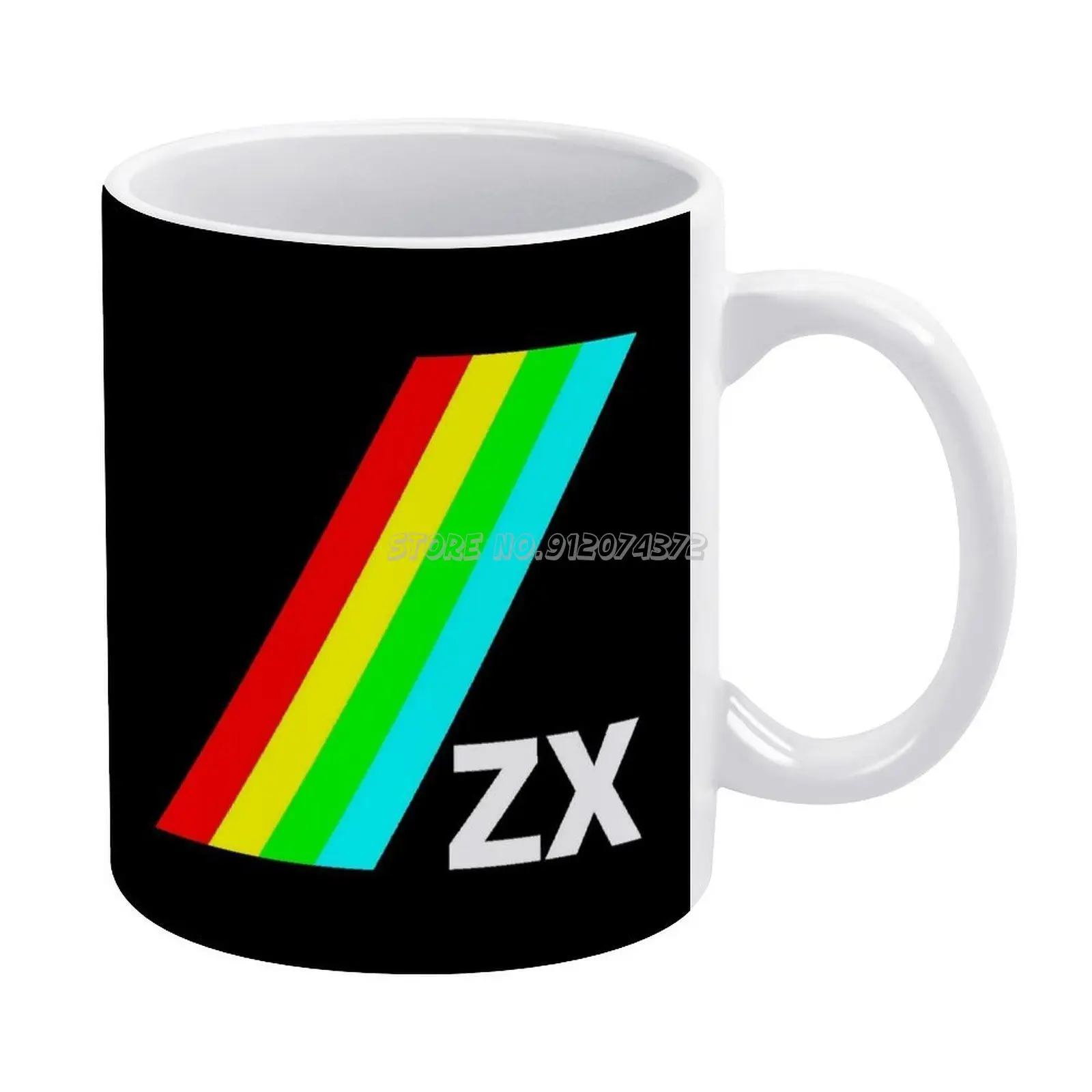 Zx Чаши за Кафе С Шарени Кафеена Чаша 330 мл Чаша За Мляко И Вода, Креативни Подаръци за Деня На Бащите Zx Spectrum Gaming 80s