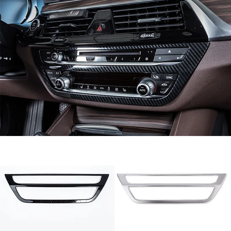 За BMW Серия 5 6GT G32 G30 17-20 Цвят карбон Централен Климатик Бутони за Управление Променлив Ток Панел Рамка Капак Завърши