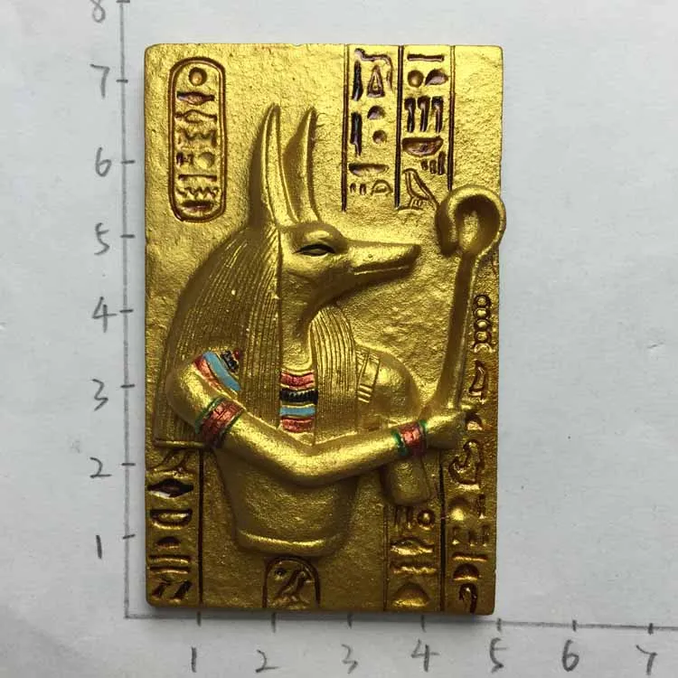 QIQIPP Египетски Мит-Anubis Anubis 3D Декоративен Магнит Магнит за Хладилник