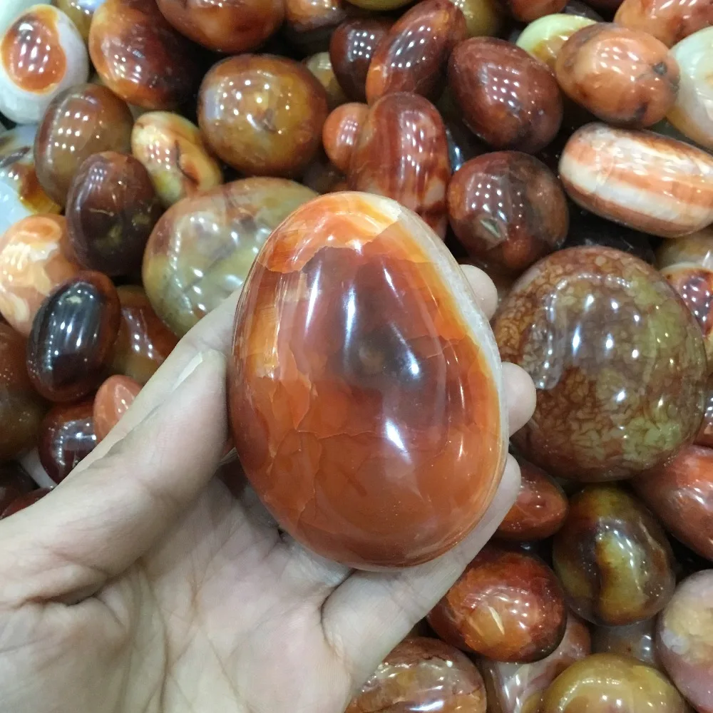 Естествен Карнеол, Червен Ахат, кристална палмова камък за изцеление