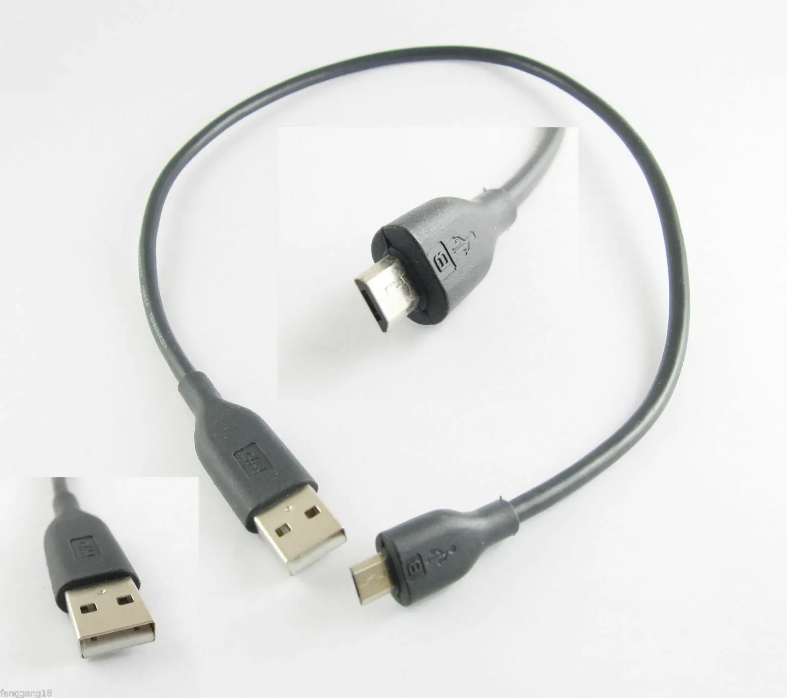 10шт USB 2.0 A Мъжки Към Micro USB B 5 Телефон за контакт Таблет Кабел за синхронизация на данни за Таксуване 0,5 м 0
