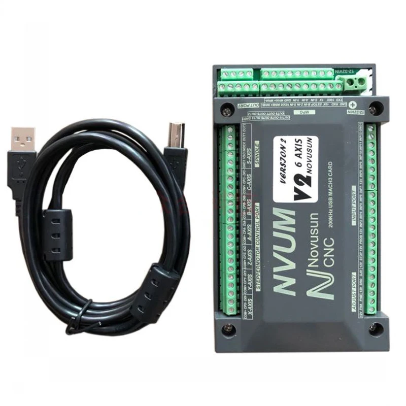 NVUM 6 Оси CNC машина гравьор Mach3 USB Карта на 300 khz 3 4 6 Оси пробивна машина с ЦПУ Такса за Управление на Трафика