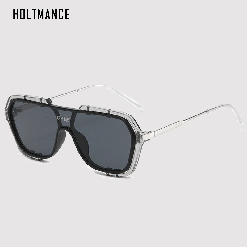 HOLTMANCE Нови Модни Пълнозърнести лещи с голям рамки Слънчеви очила за родители и Деца За Момичета и Момчета, Прости метални Квадратни Слънчеви стъкло, Летни UV400 0
