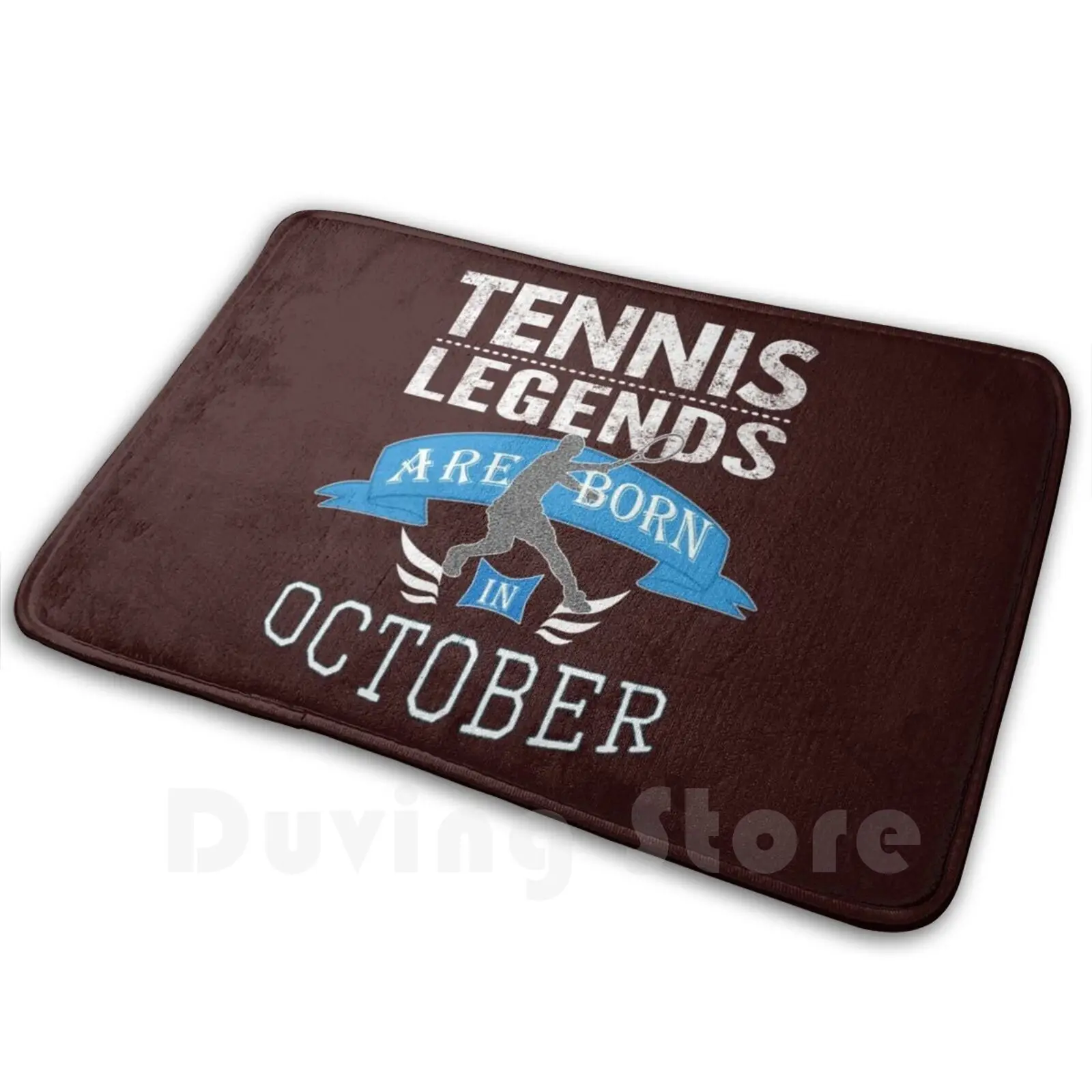 Легенди на тениса се раждат през октомври за момчета, черга, Килим, Мини Постелки за пода, спалня, тенис за момчета, кристиан тенис, скъпа Тенис