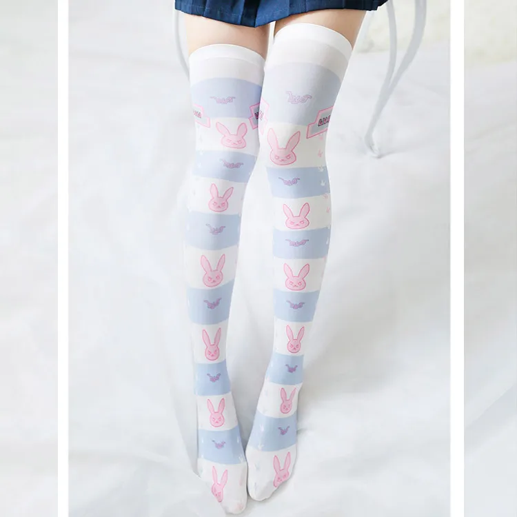 Японски, жена сладка Лолита чорапи лолита мека сестра в ивицата половината чорапи защото полето чорапогащи