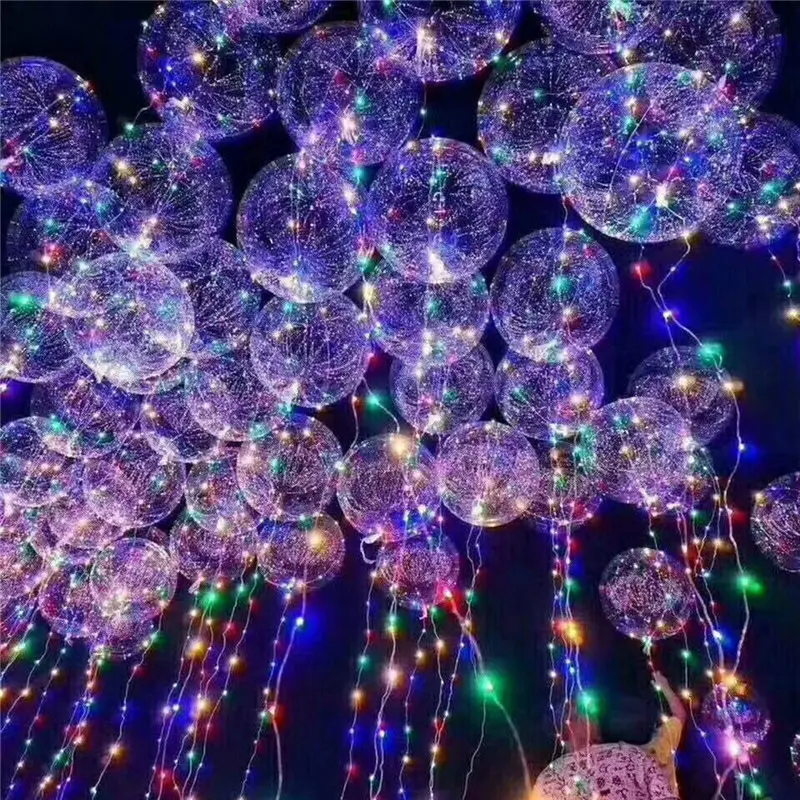 LED Балон Струнни Светлини Мигалка Осветление вълна на Топка 18 инча Гелиевые Топки Играчка Парти Сватбата е празник на Доставка Украса