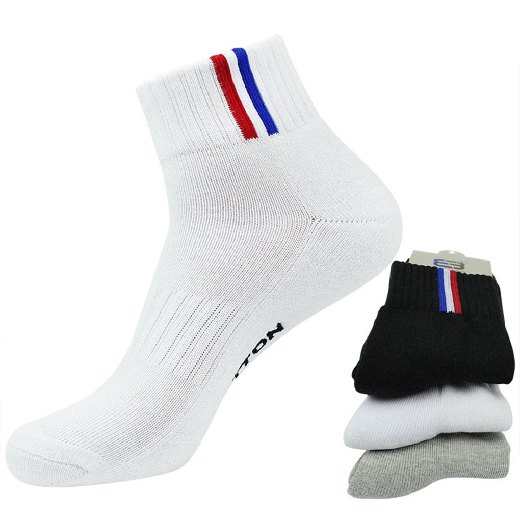 Опаковка от 6 Спортни Чорапи, Кърпи Цветни Професионални Еластични Спортни Дебели Топли Спортни Принадлежности за Джогинг по Бадминтон