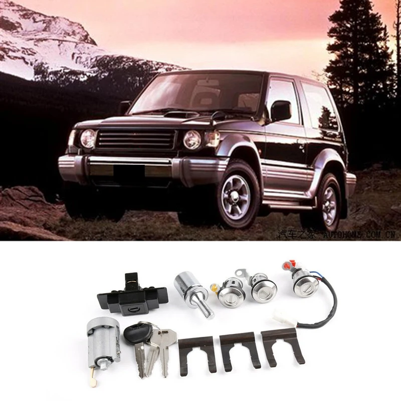 Цилиндър и Ключ за автомобил Замъка за Mitsubishi Pajero, Shogun Montero MK2 V31 V32 MR259744 0