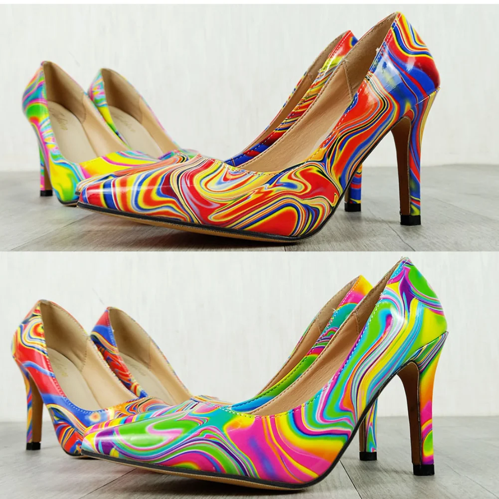 2022 Брендовый дизайн, Елегантни Лаконичен дамски обувки-лодки, есенно-пролетно Дамски обувки на Тънък Висок ток, класическа Темпераментен дамски обувки 43 0