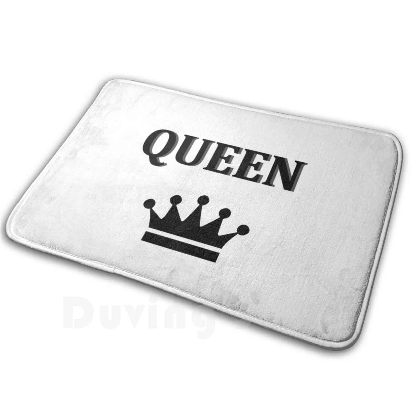 Кралицата На Мат Килим Килим-Мини Подложки Спалня Кралицата На Поп Черно-Бял Разделени Класически Ева Кралица
