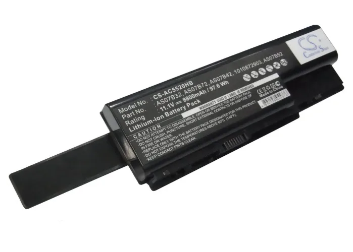 CS 8800 mah батерия за Acer Aspire AS5720-4516, БТ.00807.014, BTP-AS5520G, ICK70, ICL50, ICW50, ICY70, JDW50, LC.BTP00.007