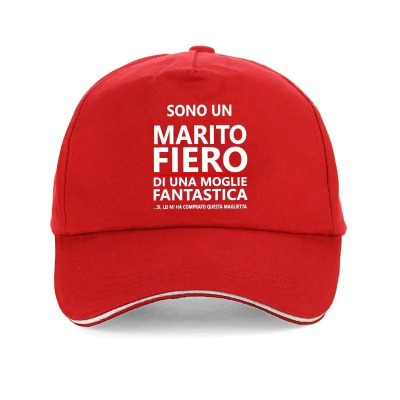 Бейзболна шапка от слънцето бейзболна шапка, Унисекс, Sono Un Marito Fiero ... frasi Divertenti, spiritose, лозунг, Памук, Унисекс, Без приятелка