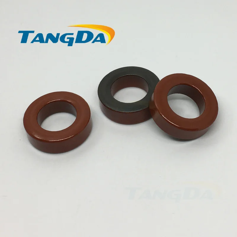 Tangda T80 Железен прах ядра T80-2 OD * ID * HT 20.5*12*6.5 мм 5,5 nH/N2 10uo Iron прахоустойчив жило Феритни Toroidal Жило Покритие Червен сив A.