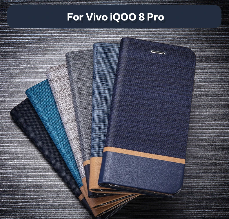 Чанта-портфейл от изкуствена кожа За Vivo iQOO 8 Pro, Бизнес Калъф За Телефон Vivo iQOO 8 Pro, Калъф-за награда, Мека силиконова Делото 0