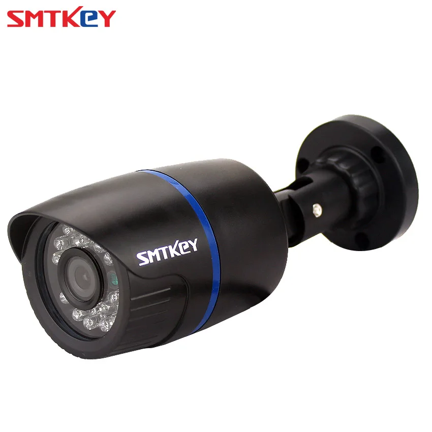 SMTKEY onvif h.265 3.0 MP Цветна CMOS Камера за Видеонаблюдение 1080 P водоустойчива Външна Вътрешна Мрежова Жичен IP камера