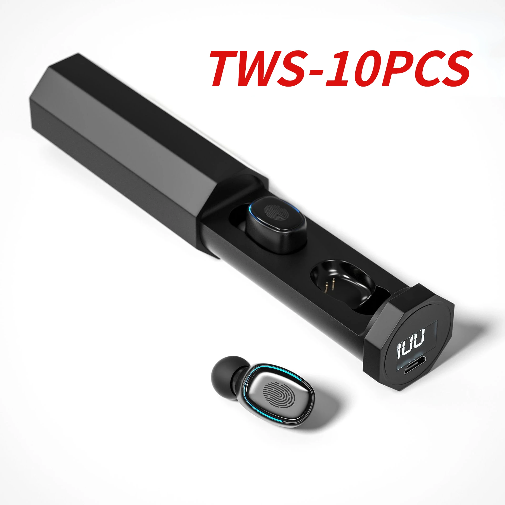 10ШТ TWS-201 Bluetooth-Слушалки с Безжична Слушалка Хендсфри Слушалки Слушалки за игри на Слушалки с Микрофон Спорт PK F9-5C