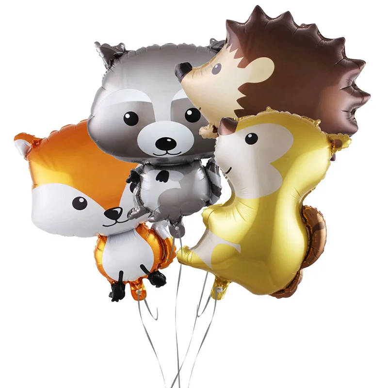 Играчка балон таралеж лисица миеща мечка протеин форма може да плува балон детски рожден ден украса животно балон