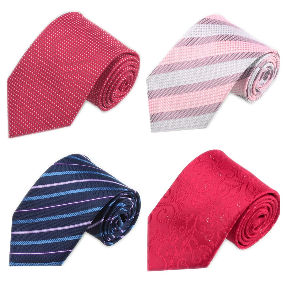 Модерен Мъжки Вратовръзка Широк 3,15 инча (8 см), Бизнес и Сватбени Аксесоари, Копринени Вратовръзки, Тъкани Черно Розово Лилаво Червена Вратовръзка за Мъжете