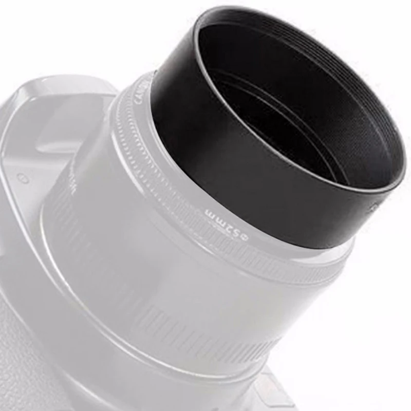 1 бр. Метална Стандартна сенник за обектив обектив 49 мм с Винт защита на Обектива На Canon, Nikon, Sony