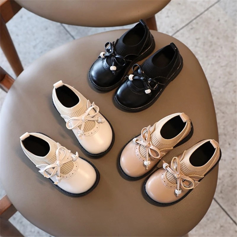 Училищна кожени обувки в стил ретро, за момичета, Есен-пролет 2021, Нова Корейска Модерна детска Супер Меки Удобни обувки от 1 до 6 години