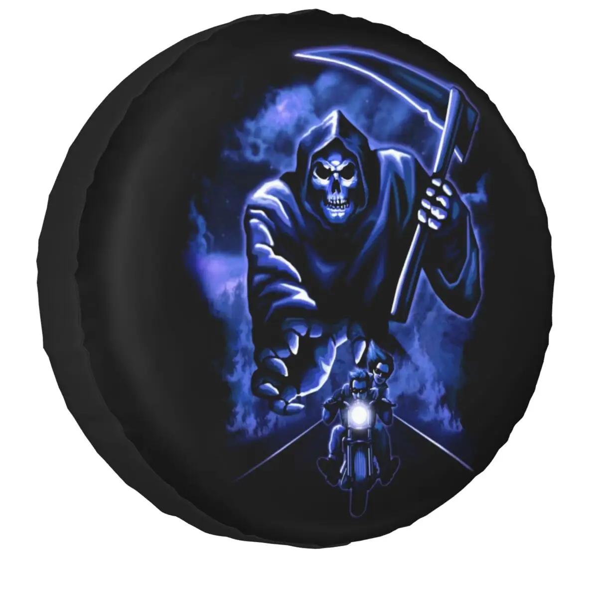 Луцифер Мрачен Reaper е Дубликат Гума Калъф Чанта за Носене Ужасен Хелоуин Череп Джанти Седалките за Джип Hummer 14 