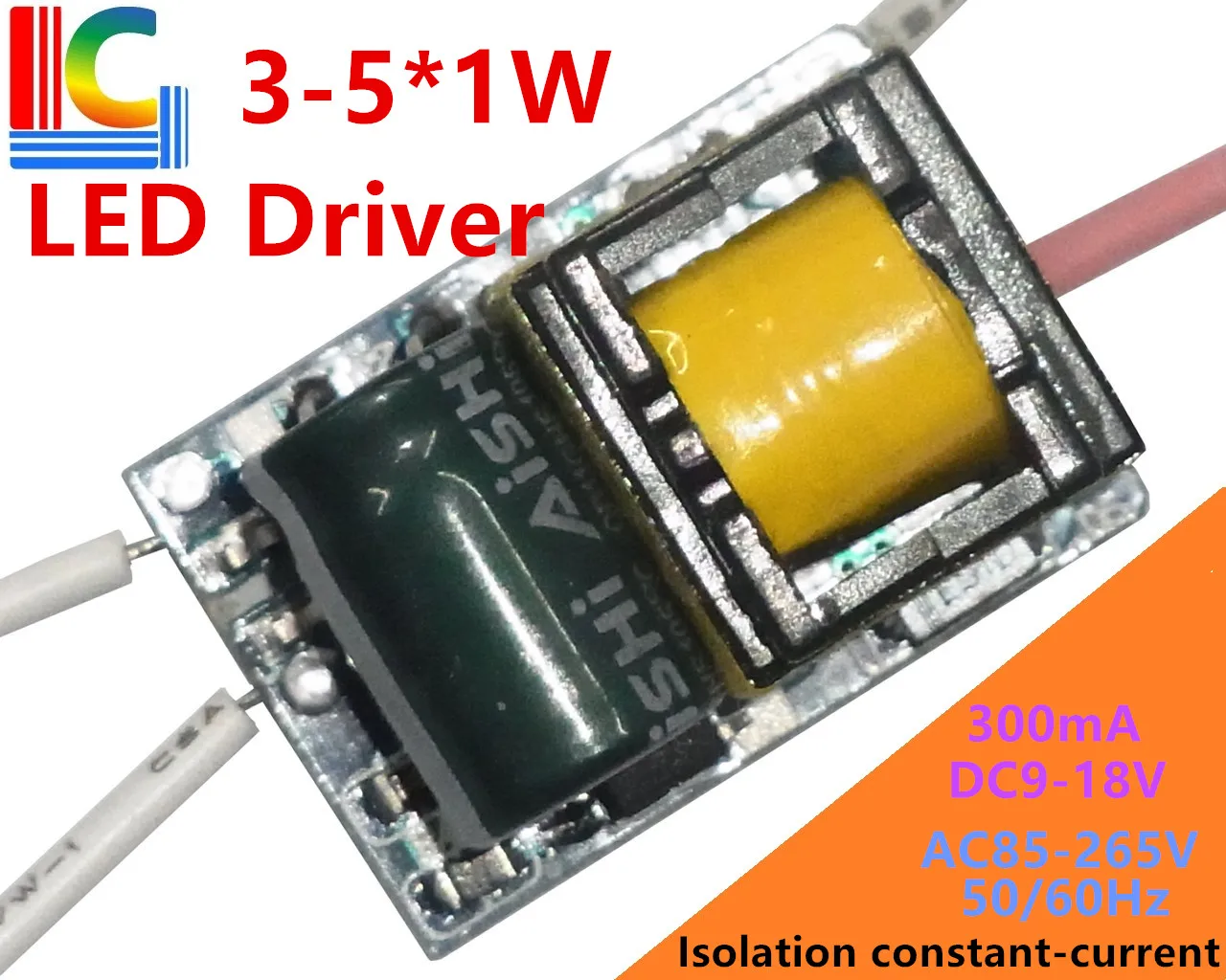 Безплатна доставка 3 W 4 W 5 Watt Led драйвер адаптера BP9022 AC85-265V Трансформатор осветление на променлив ток в постоянен изход 9-18 300 ma захранване