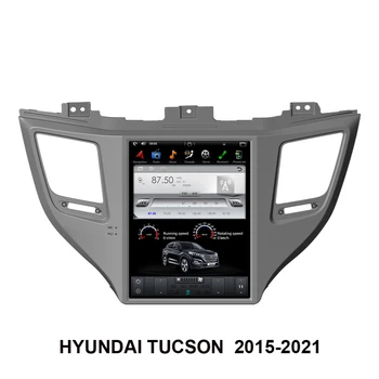 10,4 Инча Tesla Стил Екран на Android 9,0 Автомобилен GPS Навигация За HYUNDAI TUCSON 2015-2022 Авто Радио Мултимедиен Плеър