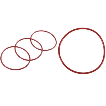 10 Бр. Индустриален силикон о-пръстен 55 mm X 60 mm x 2,5 mm и 1X Червени силиконови уплътнителни пръстени на Дърво 110 mm X 104 mm x 3,5 мм