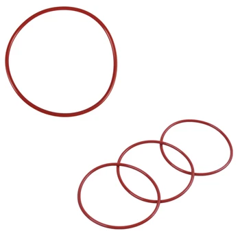 10 Бр. Индустриален силикон о-пръстен 55 mm X 60 mm x 2,5 mm и 1X Червени силиконови уплътнителни пръстени на Дърво 110 mm X 104 mm x 3,5 мм 1