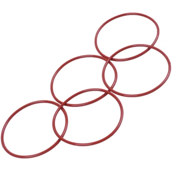 10 Бр. Индустриален силикон о-пръстен 55 mm X 60 mm x 2,5 mm и 1X Червени силиконови уплътнителни пръстени на Дърво 110 mm X 104 mm x 3,5 мм 3