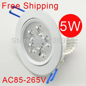 10 бр./лот 3 W 5-Ват 7 Watt led тавана лампа spot AC85V ~ 265 110 и 220 за домашно осветление Безплатна доставка 2