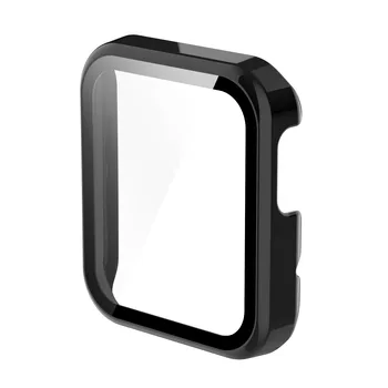 10 бр./опаковане., 360 Пълен защитен Калъф за PC броня + прозрачна стъклена филм за Xiaomi Mi Watch Lite/watch Redmi
