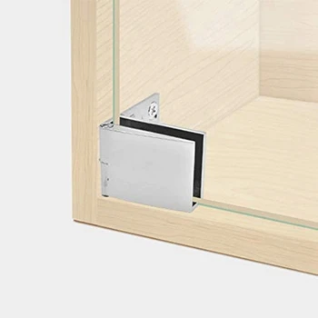 10 Опаковки Стъклени Врати На Панти Стъклен Шкаф Врата На Панта Стъкло Вино Кабинет Панта За Стъклена Дисплей Панта 5