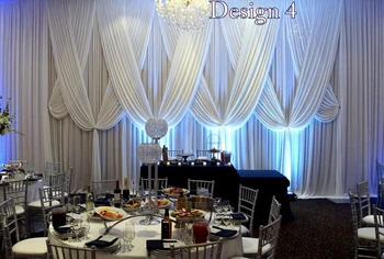 10 фута x 20 фута Луксозен, Чисто Бяло на Сватбата на Фона Живописна Завеса с плат завеси за сватба и бебе душ вечерни украса