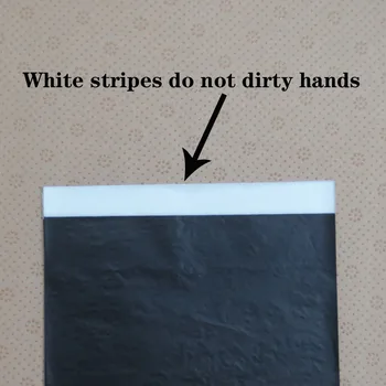 100шт една черна копирна хартия от въглеродна стомана восъчна хартия, на трансферния хартия копирна хартия 16K тънка хартия финансова черна копирна хартия 4