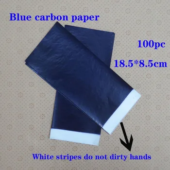 100шт синя дублирующая хартия двустранен восъчна хартия от въглеродна стомана се прехвърля хартия дублирующая хартия 48K тънка хартия финансов дубликат
