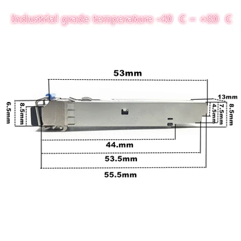 10G SFP, LC 20 КМ 1270 нм/ 1330 нм Промишлен и Оптичен модул SFP SFP Transceiver Индустриален клас 40-85 по Целзий 5