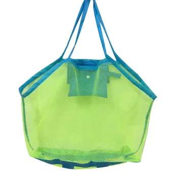 17 Инча Открит Квадратен Зелена Лятна Сгъваема Пътен Окачен Чанта За Съхранение На Детска Колекция Играчки Прозрачен Преносим Мрежест Чанта 4