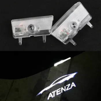 2 БР. Led Лазерен Проектор С Логото На Вратата На Колата, За Atenza Mazda 6 2014-2018 Добре Дошли Светлина Вратата На Колата Лого Емблема Led Авто Аксесоари