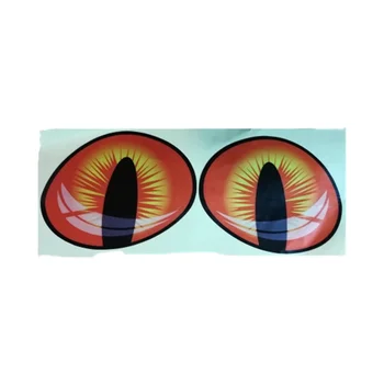 2 елемента 10,5*7,5 cm Сладки Симулационни Етикети с Кошачьими Очи, 3D Vinyl Стикер За Огледала за Обратно виждане, Автомобили Корона, Капака на Двигателя, за Украса на Прозорци