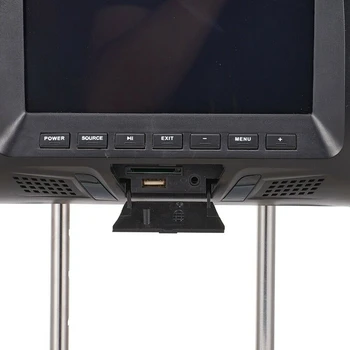 2 ЕЛЕМЕНТА 7-инчов Сензорен Екран Кола на облегалката за глава Монитор MP5 Плейър Възглавница Монитор Поддържа Синхронизация на Видео / Slr Линк 2