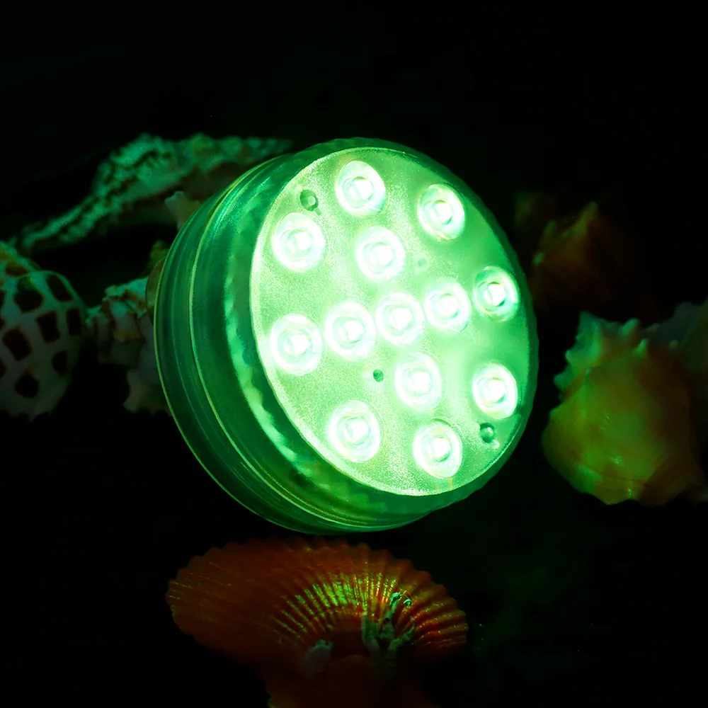 13 Led RGB Подводен Потопяема Led Лампа, Водоустойчиви, Работещи На Батерии, с изкуствено Езеро, Басейн, Лампа за Вази, Цветя Аквариум 1
