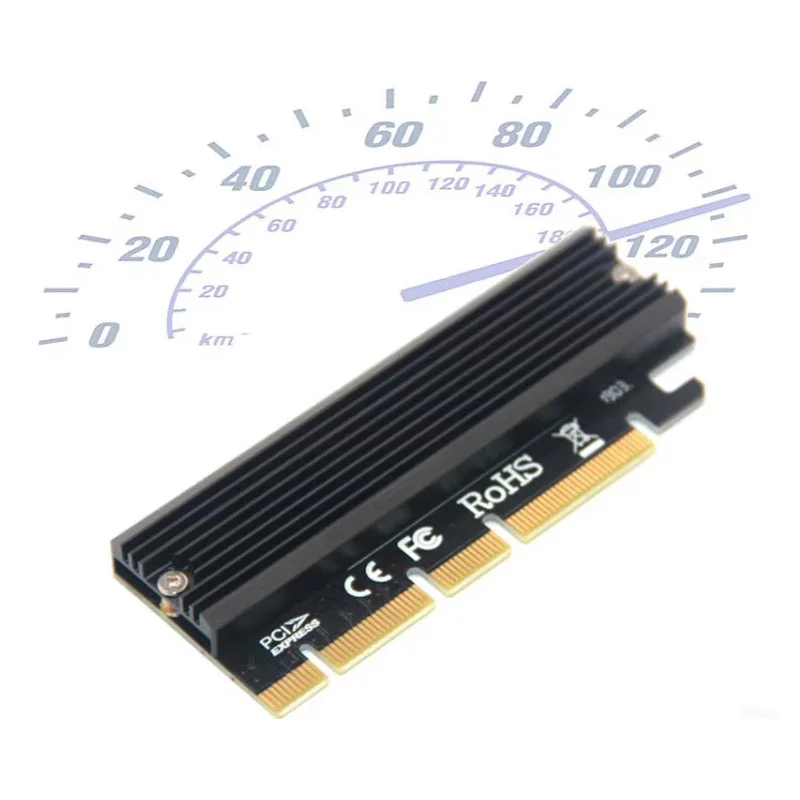M. 2 NVME Raiser PCIE за M2 Адаптер PCI Express GEN3 Високоскоростен Съвместим Слот PCIE X16 X8 X4 Led Индикатор за 2230-2280 M2 SSD 1