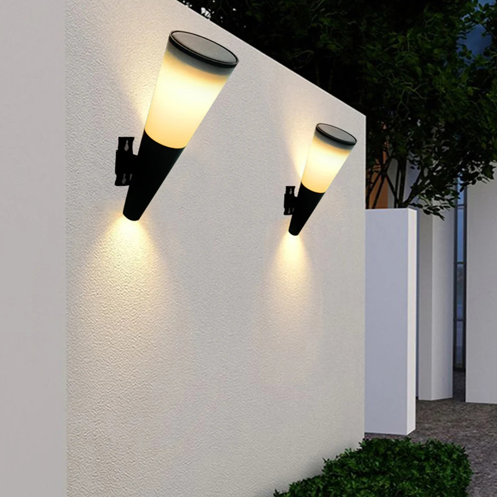 LED Слънчев, с монтиран на стената Лампа, Водоустойчив Уличен Фенер, Градинска Лампа със Слънчева Батерия, Улично Озеленяване, Лампа за Градина, Двор, Двор, Стълбище, Декор 1
